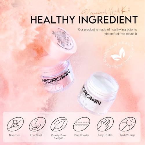 Morovan Acrylic Powder Set: Nail Acrylic Powder 12 Colors Professional Polymer Colored Acrylic Powder with Glitter Nails Powder for Acrylic Nail Extension Carving 15g 0.5fl.Oz - Image 3