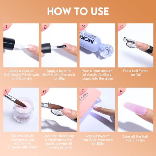 Morovan Acrylic Powder Set: Nail Acrylic Powder 12 Colors Professional Polymer Colored Acrylic Powder with Glitter Nails Powder for Acrylic Nail Extension Carving 15g 0.5fl.Oz - Image 7