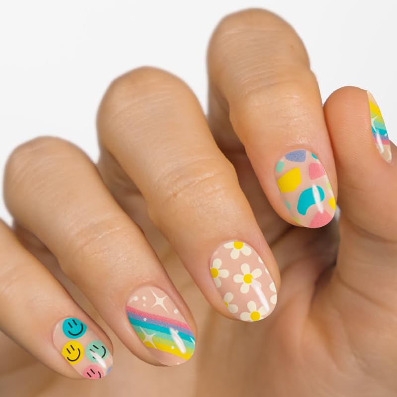 MOYOU LONDON Semi Cured Gel Nail Strips, 20 Pc. Gel Wraps for Nails, Get 1 Free UV Lamp When You Get 2 or More, Easy Apply & Remove for Salon-Quality Manicure - universenails18 01 - Image 2