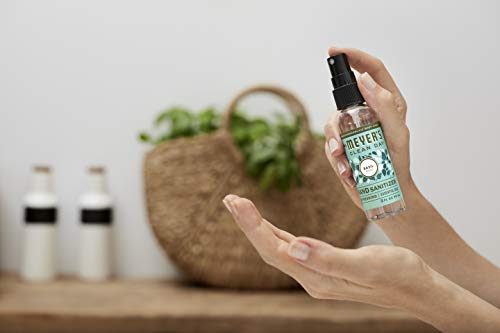 MRS. MEYER'S CLEAN DAY Antibacterial Hand Sanitizer Spray, Travel Size, Removes 99.9% of Bacteria, Basil, 2 oz - Pack of 4 - Image 6