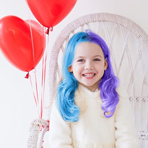 MSDADA Washable Blue Purple Hair Chalk Comb for Kids Temporary Hair Color Dye - Image 5