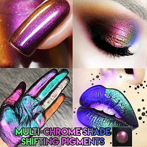 12 Color Multi-Chrome Pigment Set for Eyes Face Nails - Image 2