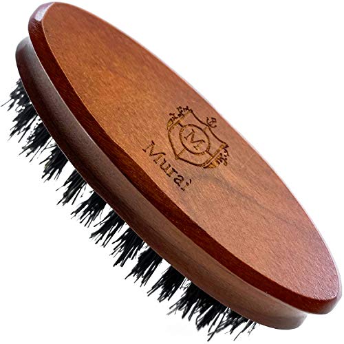 Murai Beard Kit for Men Gift Set Mens Beard Grooming Kit - Military Paddle Hair Brush, Large Handle Beard Brush, Pocket Sized Oval Beard Brush, Wood Beard Comb, and Hairbrush Cleaner - Image 6