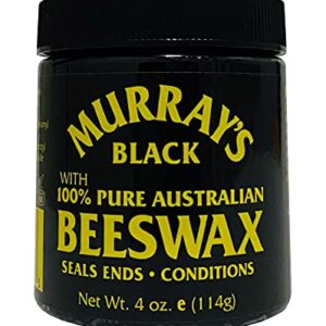 Murrays Black Beeswax 3.5 Ounce Jar (103ml) (6 Pack)