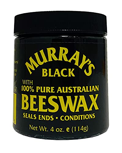 Murrays Black Beeswax 3.5 Ounce Jar (103ml) (6 Pack)