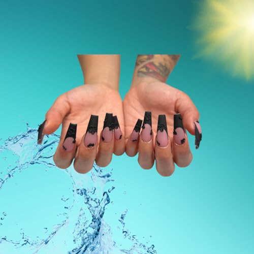 NABulous Soft Gel Coffin Shaped Gel Nail Tips Long Length - Durable Full Cover Nail Tips - Made From Real Soft Gel, 10 Sizes, 500 Pieces - Easy To Remove (Coffin Long) - Image 3