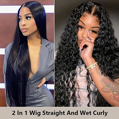 Nadula 22 Inch V Part Glueless Human Hair Wig Natural Color 150% Density