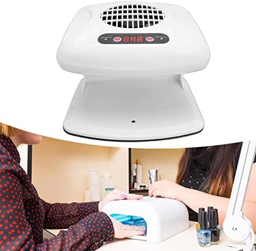 Nail Air Dryer, Powerful Rotate Motor Automatic Sensor White Nail Fan Dryer Warm Wind for Salon(#2) - Image 5