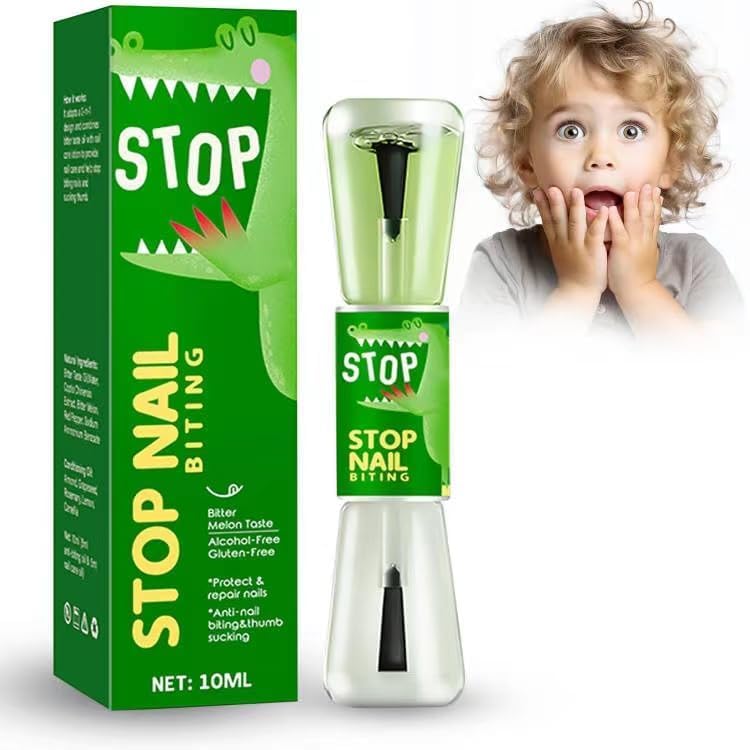 Nail Biting Treatment for Kids Adults, Thumb Sucking Stop for Kids Nail Care to Help Stop Putting Fingers in Mouth, Anti Nail Biting Polish Bitter Taste, Safe & Effective, Easy to Apply