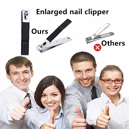 Durable Men's Nail Clipper Set with Travel Case for Personal Grooming Manicure Tool Kit - Image 6