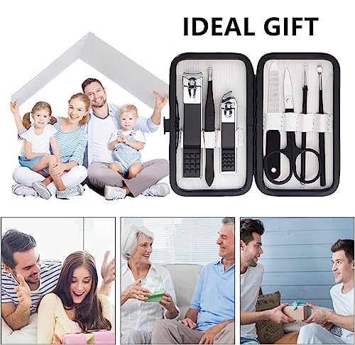 Durable Men's Nail Clipper Set with Travel Case for Personal Grooming Manicure Tool Kit - Image 8