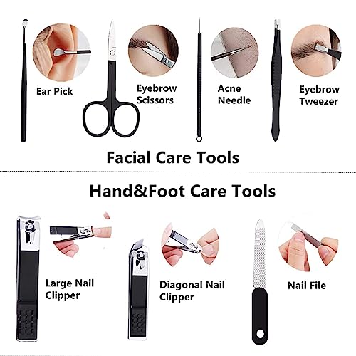 Durable Men's Nail Clipper Set with Travel Case for Personal Grooming Manicure Tool Kit - Image 4