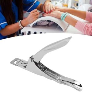 Nail Clippers for Acrylic Nails, Acrylic False Nail Clippers, Acrylic Nail Clippers, Nail Tip Cutter U Shape DIY Trimming Stainless Steel Portable Nail Tip Groomer for Beauty