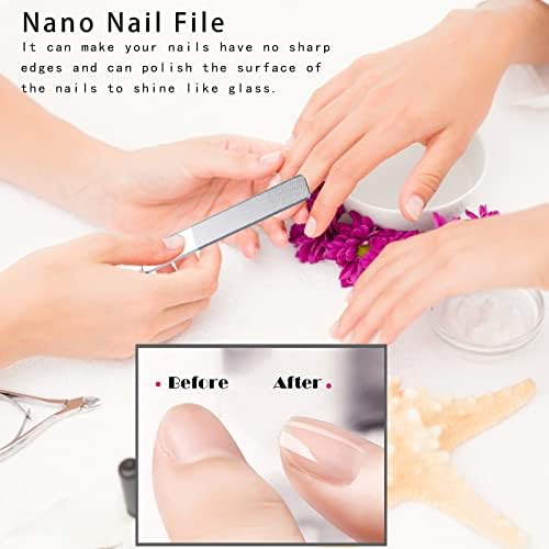 Nail Clippers Set,Toenail Clippers for Thick Nails,Fingernail Clipper for Men Women Silver - Image 6