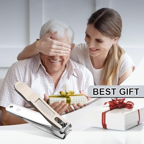 Nail Clippers, Ultra Sharp toenail Clippers, Nail Care Tools, Durable Sharp Fingernail Clipper, for Trimming Grooming, Men, Women, Champagne Gold - Image 7