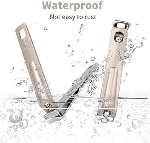 Nail Cutter Clippers Set Manicure Pedicure Kits Fingernail Toenail Clippers for Women & Men Nail Care Tool with Luxurious Travel Case (1Pcs Fingernail Clipper) - Image 4