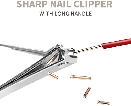 Nail Cutter Clippers Set Manicure Pedicure Kits Fingernail Toenail Clippers for Women & Men Nail Care Tool with Luxurious Travel Case (1Pcs Fingernail Clipper) - Image 5