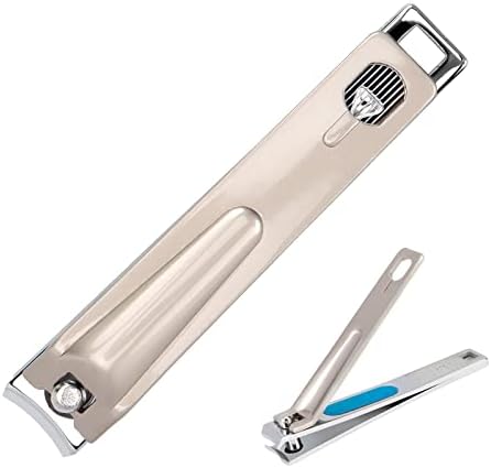 Nail Cutter Clippers Set Manicure Pedicure Kits Fingernail Toenail Clippers for Women & Men Nail Care Tool with Luxurious Travel Case (1Pcs Fingernail Clipper)