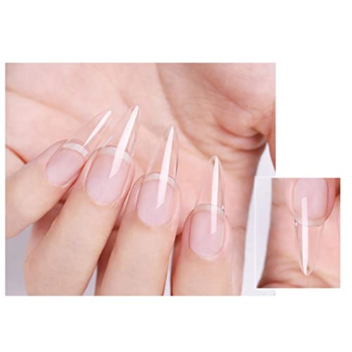Nail Extension Gel Kit, Gel Nail Kit with UV Light, Nail Enhancement Extension Kit Manicure Set with 7 Colors 15ml Extension Nail Gel, Base Top Coat, 100 False Nails for Nail Art Starter Kit - Image 7