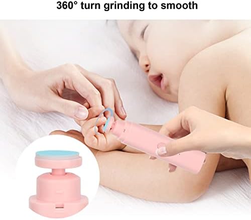Nail Grinder Electric Nail File Set, Professional Manicure Pedicure Grinder, Manicure Pedicure Polishing Shape Tools Design for Home Salon Use for Women Men Baby Pets(Pink) - Image 5