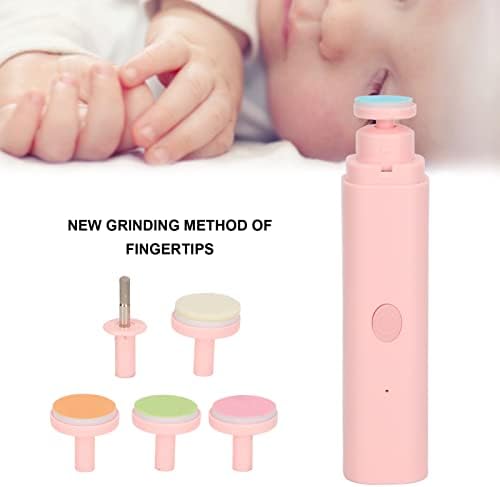 Nail Grinder Electric Nail File Set, Professional Manicure Pedicure Grinder, Manicure Pedicure Polishing Shape Tools Design for Home Salon Use for Women Men Baby Pets(Pink) - Image 4