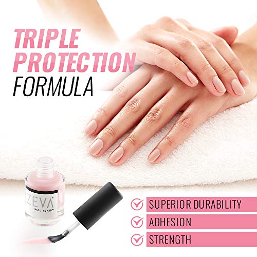 Nail Guard - Professional 7 Free Vegan Finger & Toe Nail Strengthening Polish - No Chip Clear Matte Coat - Nail Hardener for Natural Fingernail & Toenail Growth for Men & Women - Image 3