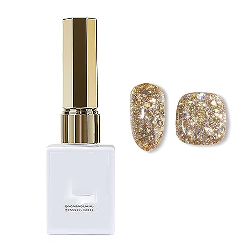 Nail Polish Chip-Resistant Long-lasting Quick Dry Nail Polish Set Neutral Nude Glitter Colorful Jelly Gel Polish Nail Art Manicure Home Salon Gift for Women Deals of Today Daily