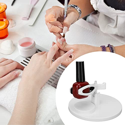 Nail Polish Fixing Clip, Sturdy Auxiliary Nail Polish Bottle Holder Nail Polish Ring Holder for Nail Salons for Manicure Store(White) - Image 4
