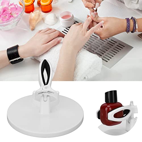 Nail Polish Fixing Clip, Sturdy Auxiliary Nail Polish Bottle Holder Nail Polish Ring Holder for Nail Salons for Manicure Store(White) - Image 3