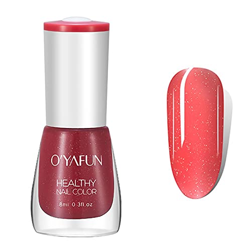 Nail Polish Home Salon for Women Finger Nail Polish Matte Glitter Chip-Resistant Quick Dry for Long-lasting Trendy Solid Nail Kit Manicure Nail Art Sales Today