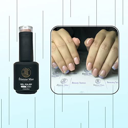 Nail Polish. 1 pcs 15ml Gel, UV/LED Lamp, Quick Dry, Organic vernis. Mate and Glossy All seasons, ecofriendly, Effective result Acid-free, DIY (Salmon Nude) - Image 2
