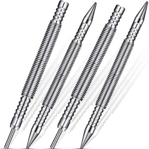 Nail Set and Hinge Pin Tool Dual Head Nail Punch Hinge Pin Removal Tool Hammerless Spring Punch Set Spring Nail Setter