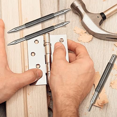 Nail Set and Hinge Pin Tool Dual Head Nail Punch Hinge Pin Removal Tool Hammerless Spring Punch Set Spring Nail Setter - Image 5
