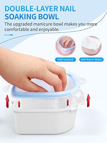 4-Piece Nail Soaking Bowl and Cuticle Tool Set for At-Home Manicures - Image 3