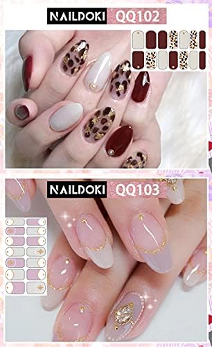 12 Sheets Women's Girls Self-Adhesive Gel Nail Art Decals Stickers for Manicures - Image 7