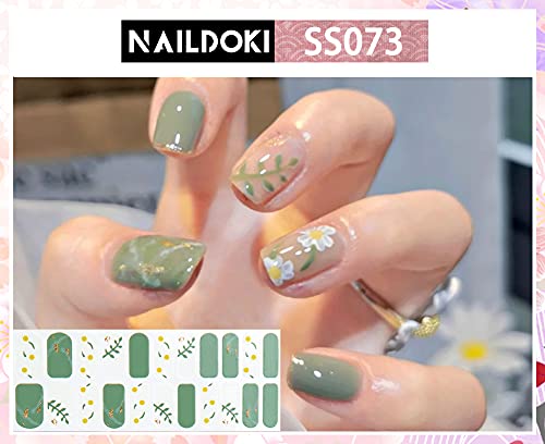 6 Sheets Self-Adhesive Gel Nail Art Decals for Women and Girls - Image 7