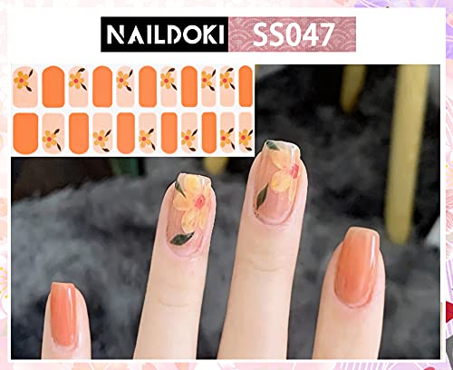 6 Sheets Self-Adhesive Gel Nail Art Decals for Women and Girls - Image 5