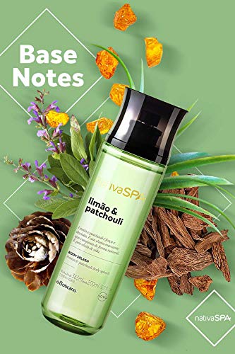 Nativa SPA Patchouli & Lemon Collection Body Splash Cologne by O Boticario | Linha Colonia Body Splash| Long Lasting Body Spray for Women | Refreshing Scented Body Mist (6.7 fl oz) - Image 5