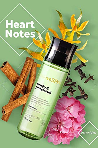 Nativa SPA Patchouli & Lemon Collection Body Splash Cologne by O Boticario | Linha Colonia Body Splash| Long Lasting Body Spray for Women | Refreshing Scented Body Mist (6.7 fl oz) - Image 4