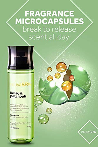 Nativa SPA Patchouli & Lemon Collection Body Splash Cologne by O Boticario | Linha Colonia Body Splash| Long Lasting Body Spray for Women | Refreshing Scented Body Mist (6.7 fl oz) - Image 6