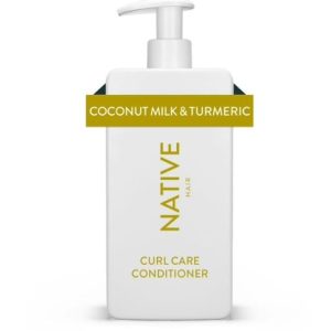 Native Curl Care Conditioner, Coconut Milk & Turmeric, Sulfate & Paraben Free, 16.5 oz