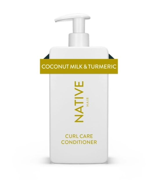 Native Curl Care Conditioner, Coconut Milk & Turmeric, Sulfate & Paraben Free, 16.5 oz