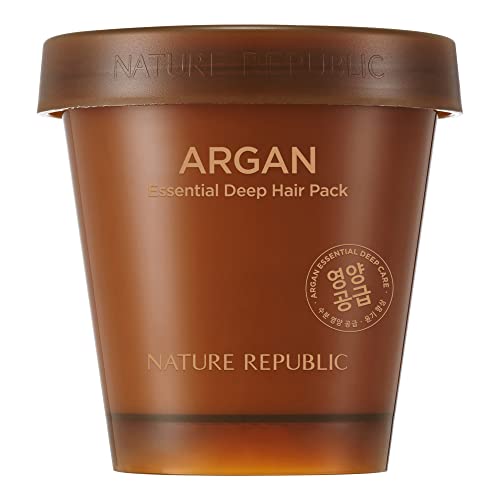 Nature Republic Argan Essential Deep Care Hair Mask 200ml for Nourished, Healthy Hair