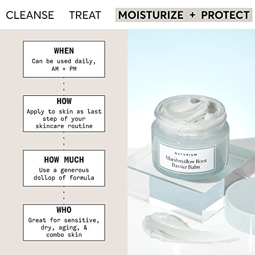 Naturium Marshmallow Root Hydrating Barrier Balm 1.7 oz for Dry Skin Relief - Image 2