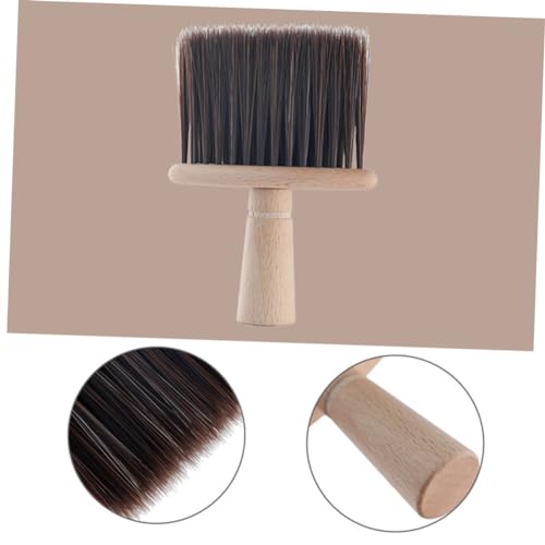 Neck Cleaning Duster Soft Hair Brush Hair Brush Cleaning Tool Hair Styling Brush Sepia Neck Duster Brush Broken Hair Cleaning Face Cleaning Tools - Image 7