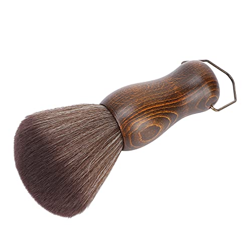 Neck Hair Cleaning Brush, Fine Soft Hair Neck Face Dust Brush Skin-Friendly Non-Irritating for Home Travel for Hair Salon