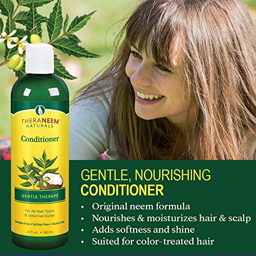 Nourishing 12 oz Neem Oil Hair Conditioner for All Hair Types Healthy Growth - Image 3