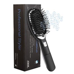 Detachable Ionic Paddle Hair Brush for Frizz-Free Styling, All Hair Types, 100ml Capacity