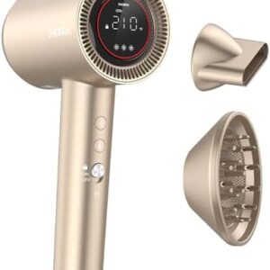 Professional Ionic Hair Dryer 110,000 RPM Brushless Motor 6 Heat Settings with Diffuser Nozzle