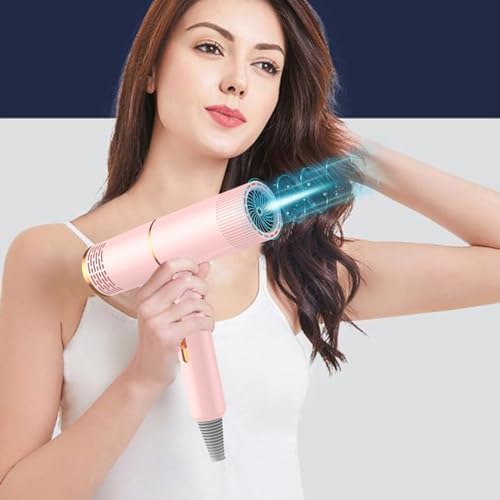 Negative Ionic Hair Dryer with Diffuser, High Power Fast Drying Hairdryer with Bracket& Curly Hair Comb, Lightweight Quiet Travel Electric Blow Dryer for Home Dorm Students - Image 9